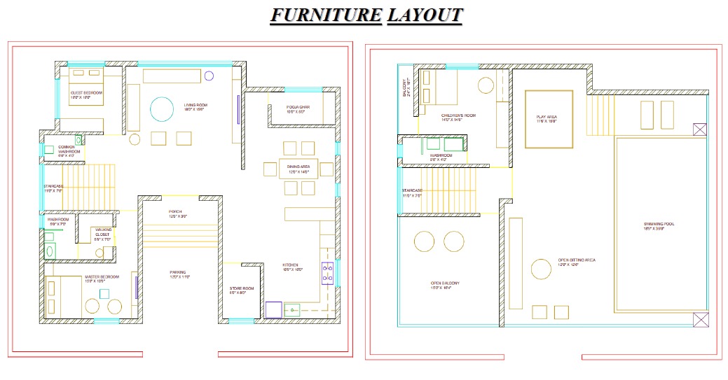 Interior space planning project work